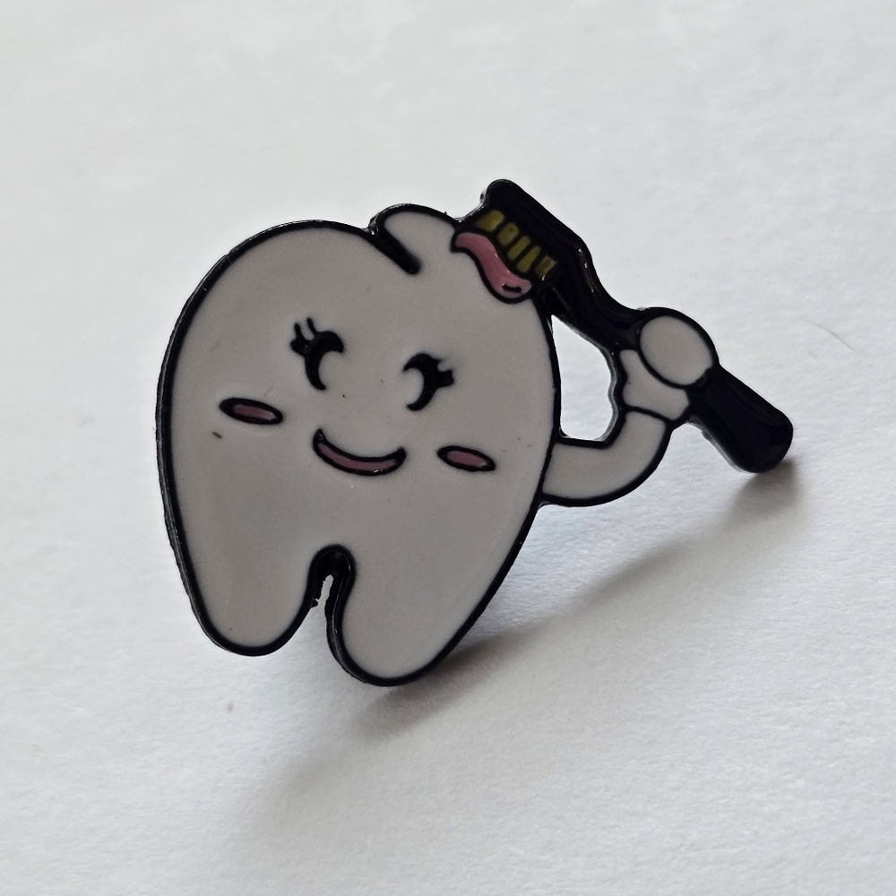 Cute Tooth Enamel Pin